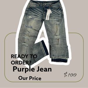 Purple jeans